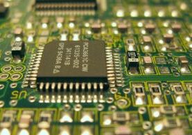 tech board A close up of the electronic circuit board